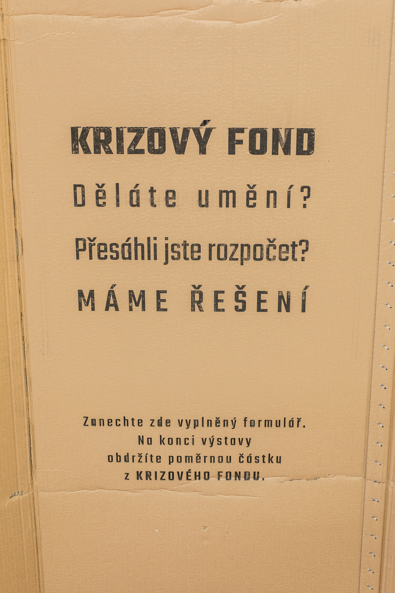 Crisis Fund, detail of main text